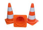 Cône de signalisation route 50 cm PVC souple