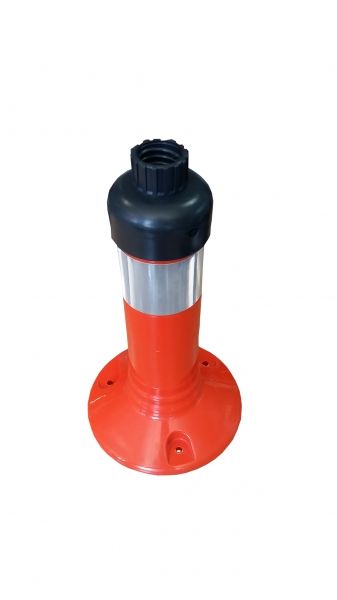 Cache noir pour embase de poteau flexible