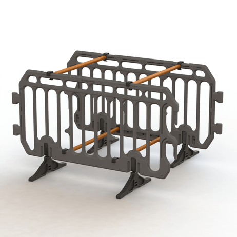 Barrière de chantier plastique BOSS 2000 x 1100 mm