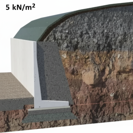 Mur de soutènement en L 50 cm