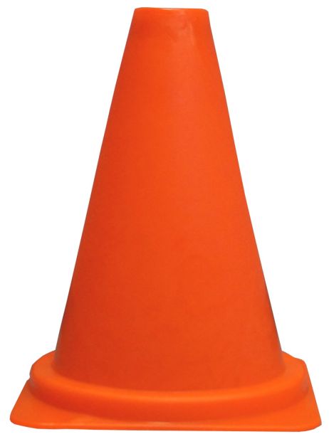 Cône de signalisation 30 cm PVC orange sans bandes