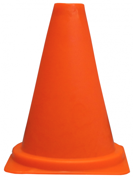 Cône de signalisation 30 cm PVC orange sans bandes