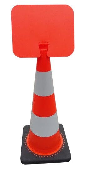 Support de panneau CLIP orange pour cône de chantier