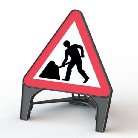 Trépied de signalisation pliable pour panneau 75 cm