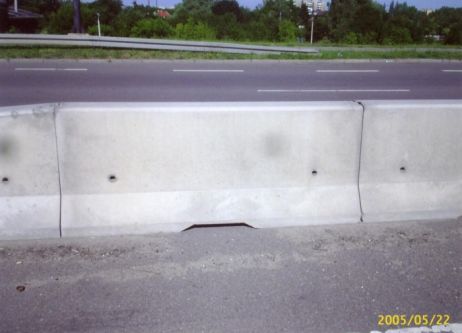 Barrière en béton double face U-14b certifiée CE