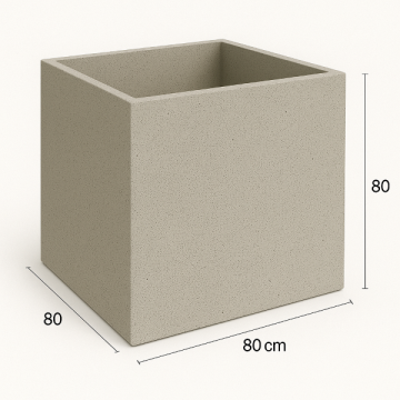 Jardinière en béton architectural 80x80x80 cm BetonBox
