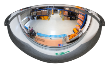 Miroir industriel panoramique 180° EUVEX 60 cm