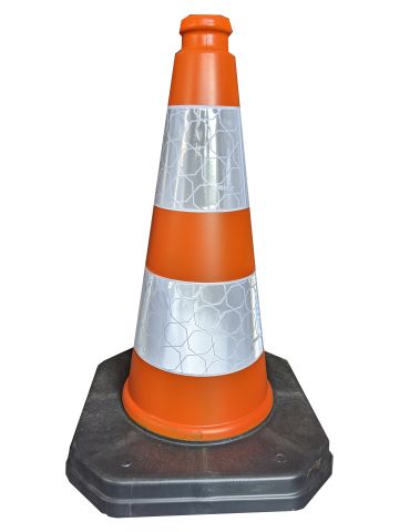 Cône de signalisation 46 cm PVC/REC – Réfléchissant R1