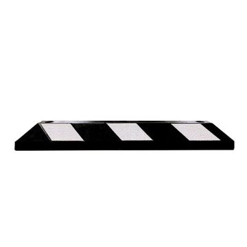 Butée de stationnement en caoutchouc 1200x145x100 mm blanc