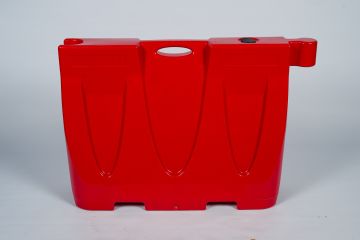 Barrière routière séparatrice de voie 80 cm rouge
