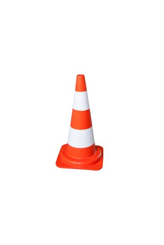 Cône de signalisation route 54 cm PVC réfléchissant