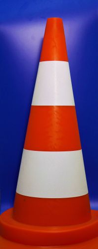 Cône de signalisation PVC 75 cm réfléchissant microbilles