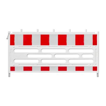 Barrière de chantier plastique THOR 2 m sans pieds - Réfléchissante