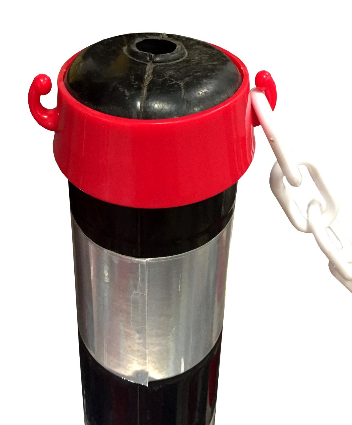 Chaîne de signalisation plastique 10 mm jaune / noir