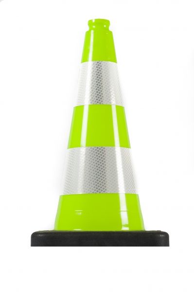 Cône de signalisation 50 cm PVC/REC vert réfléchissant R1