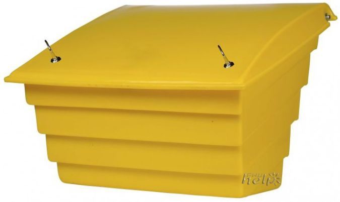 Conteneur à sable et sel 70 L (100 kg) jaune - Bac de salage