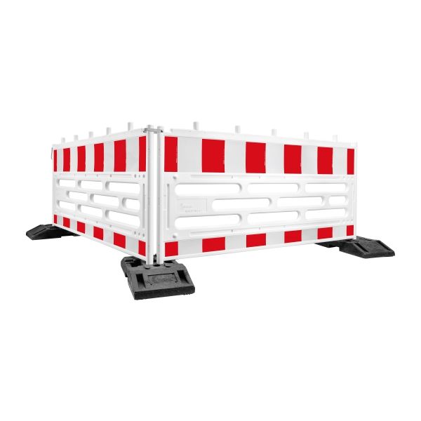 Barrière de chantier plastique THOR 2 m sans pieds - Réfléchissante