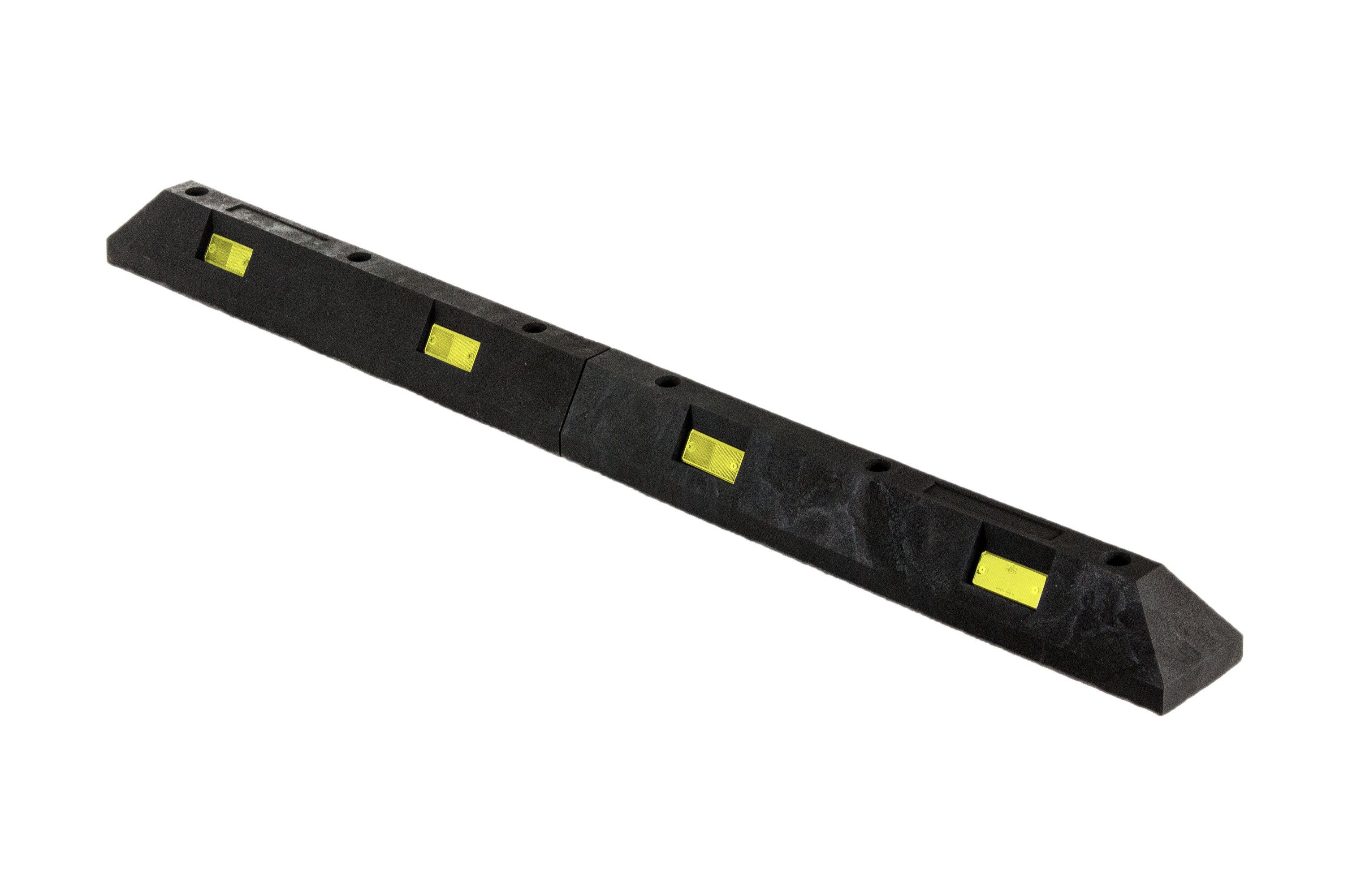 Butée de parking PVC 175 cm noire réfléchissante jaune