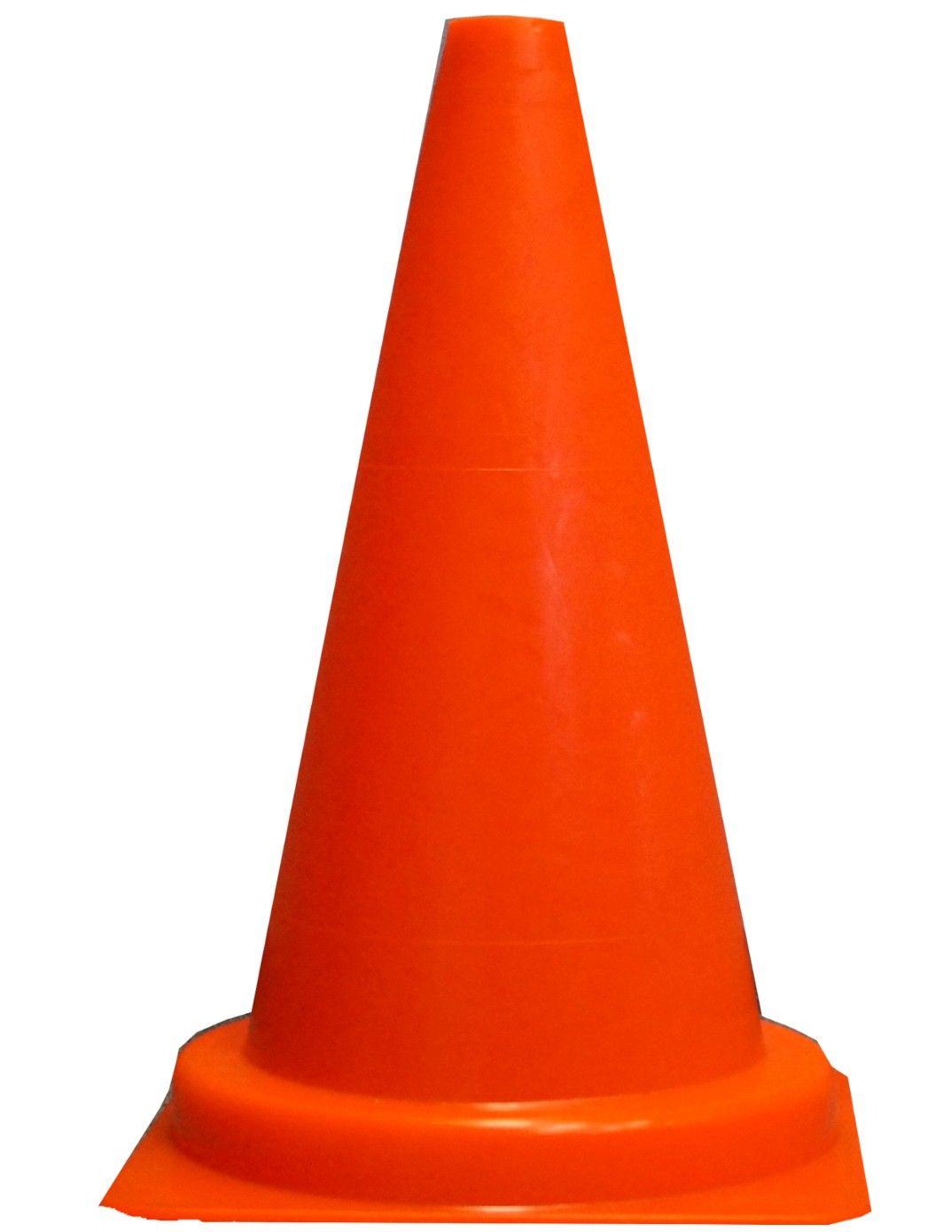 Cône de signalisation 50 cm PVC orange sans bandes