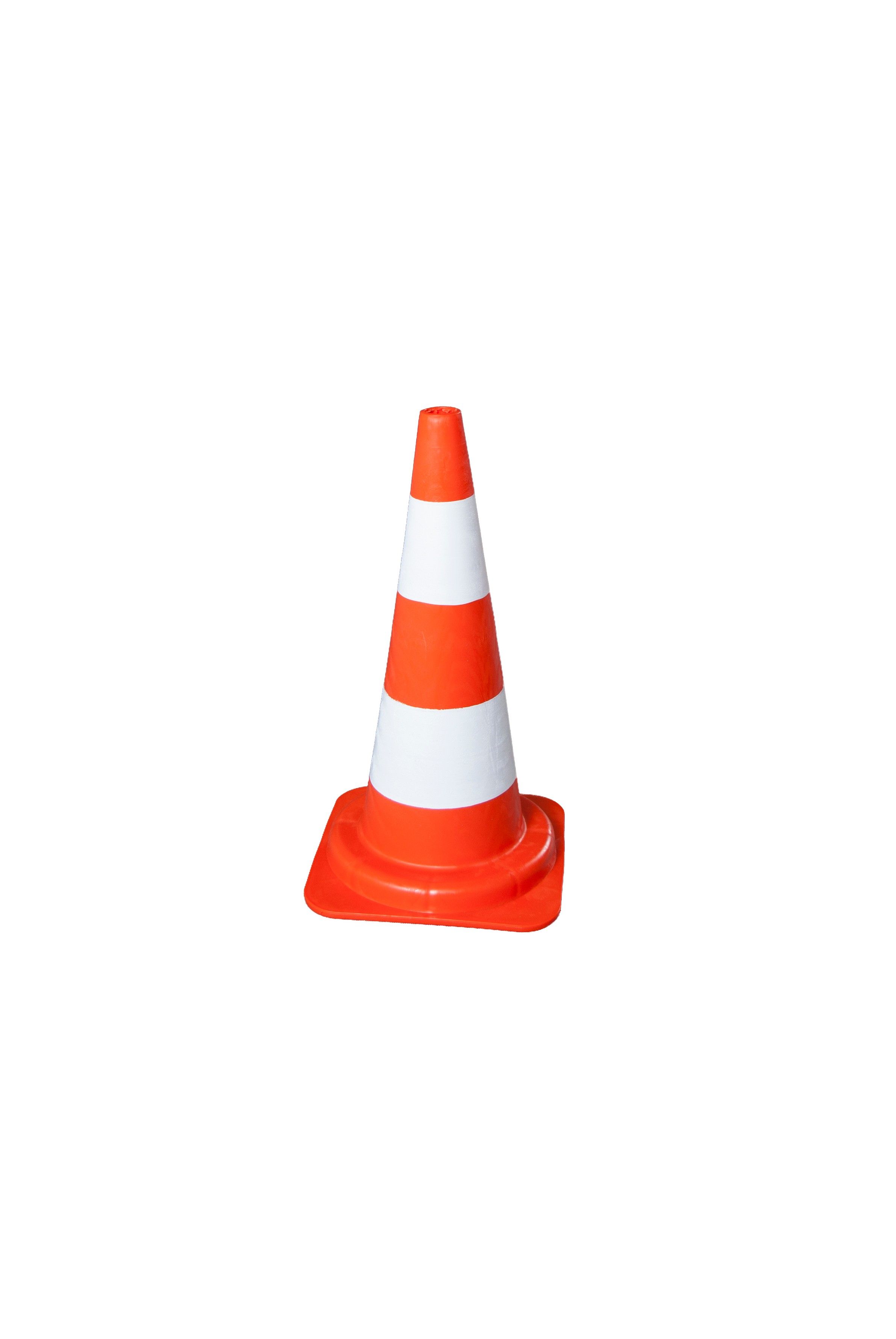 Cône de signalisation route 54 cm PVC réfléchissant