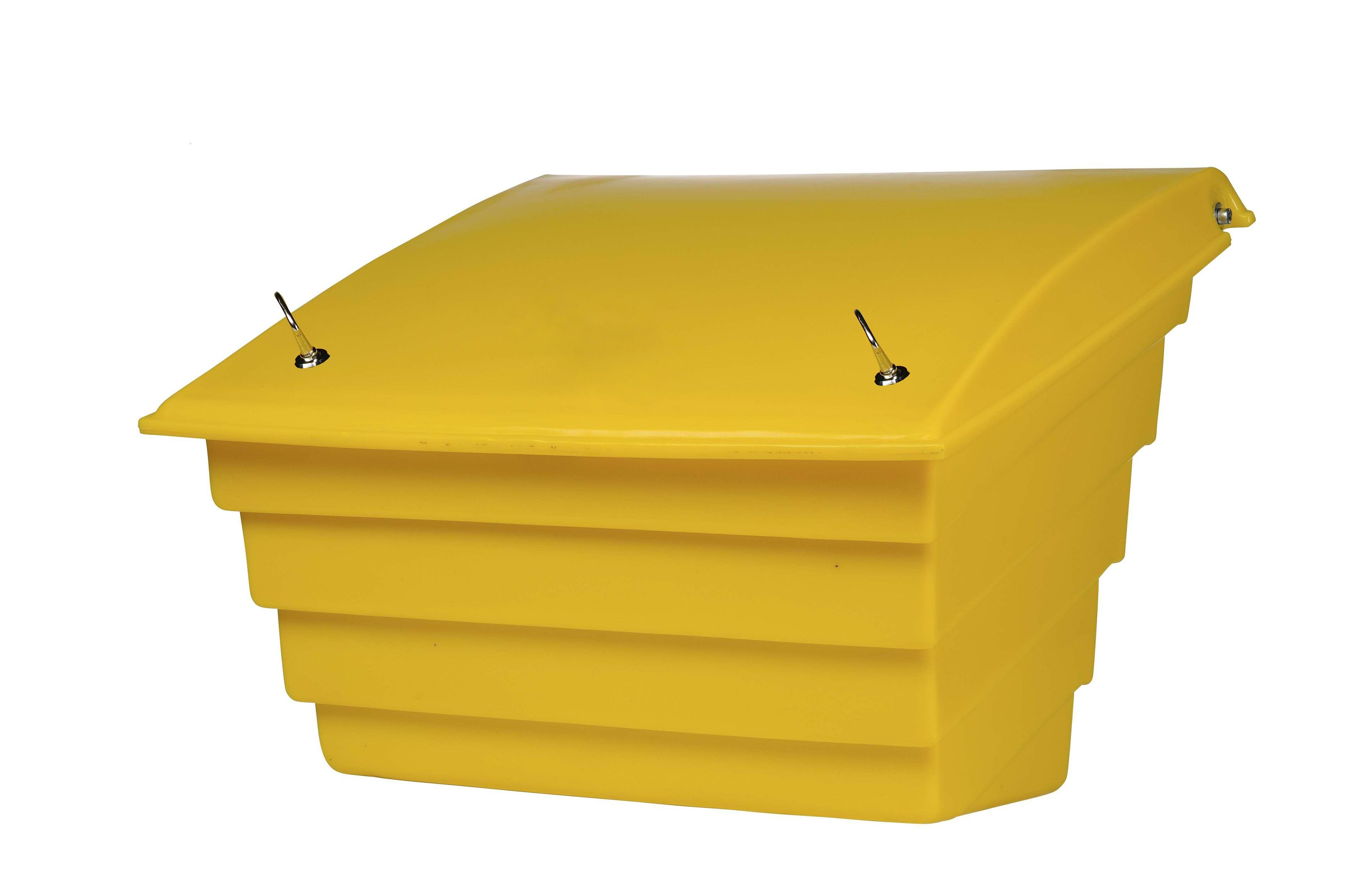 Bac à sel et sable 150 L (215 kg) jaune