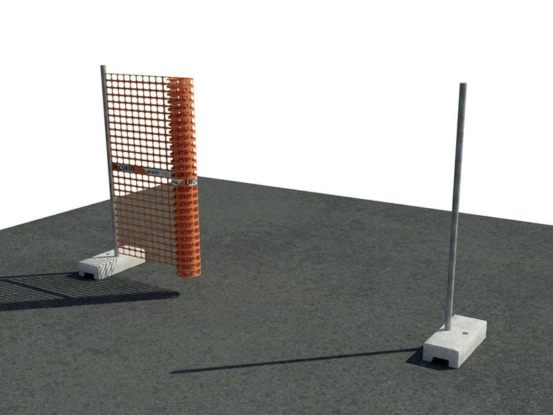 Filet de chantier orange en PEHD 180 cm x 50 m