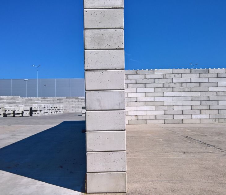 Bloc de béton modulaire 40x40x40 cm