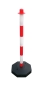 Preview: chain-post-delineator-white-red-plastic-base-octagon