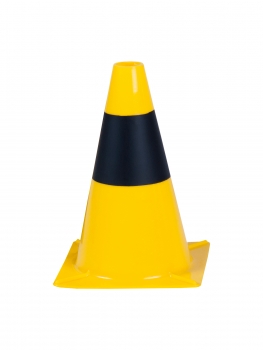 Traffic cone 300 mm PE yellow/black