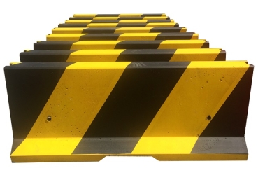 Concrete barrier 810 mm, yellow-black - Kopie