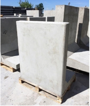 L-concrete block 50 to 400 cm high