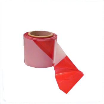 Barrier tape 100 m, white / red