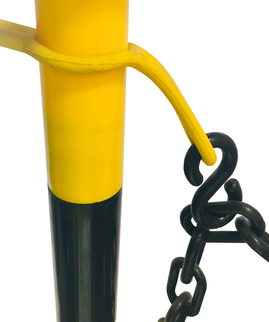 Absperrkette Warnkette Kunststoffkette 8mm Schwarz Gelb Laufende Meter Meterware 