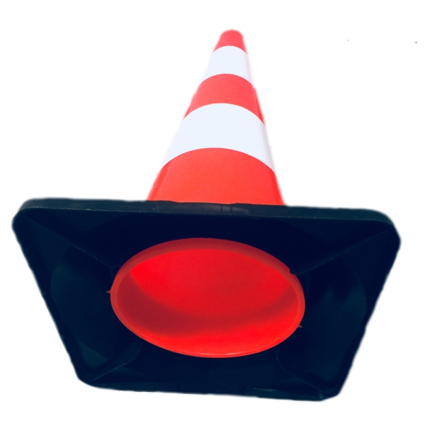 Traffic cone-500-mm-PE-black-base-1