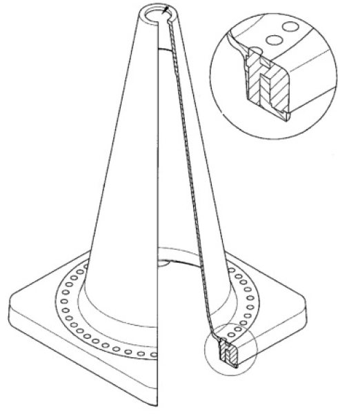 Leitkegel-500-mm-aus-PVC-REC-reflektierend-1