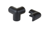 Protective corners 2-sided, type A, black