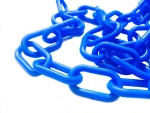 Plastic chain 6mm blue