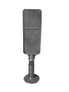 Flexibler Pfosten 850 mm, Schwarz, inkl. Schild