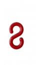 Chain link "S" - red