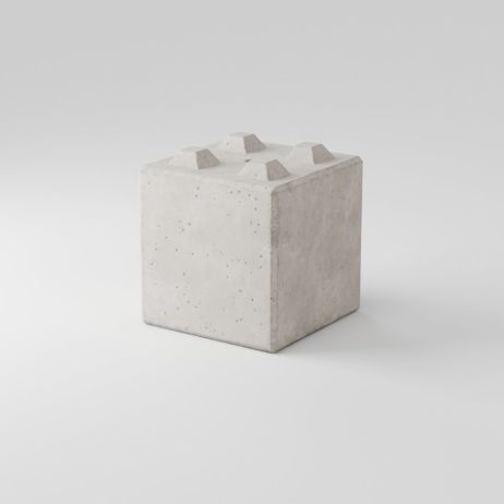 Blocco in calcestruzzo tipo Lego 80x80x80 cm