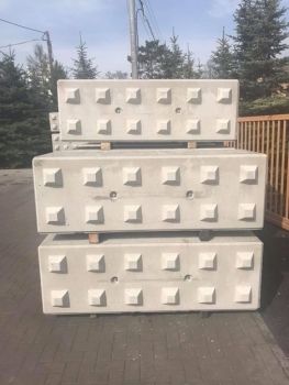 Blocco in calcestruzzo ad incastro 60x60x60 cm piatto