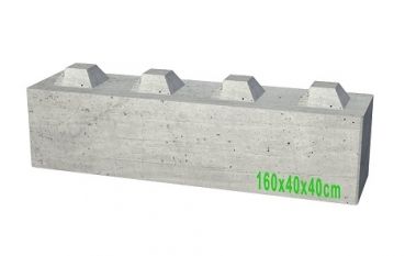 Blocco in calcestruzzo tipo Lego BetonBlok 160x40x40 cm