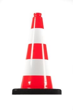 Cono stradale 500 mm PVC riciclato zavorrato 2,2 kg