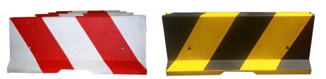 Barriera in cemento 810 mm B35/45 - Giallo/Nero
