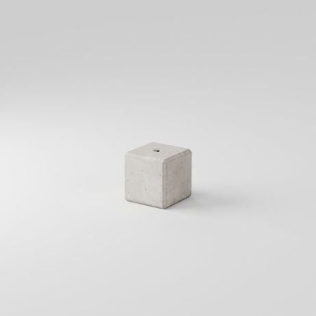 Blocco finale in calcestruzzo tipo Lego 40x40x40 cm liscio