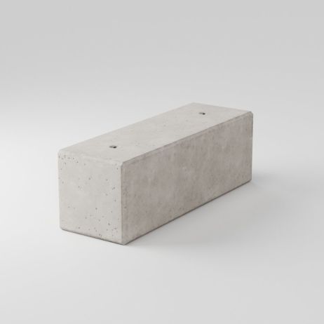 Blocco in calcestruzzo ad incastro 180x60x60 cm piatto
