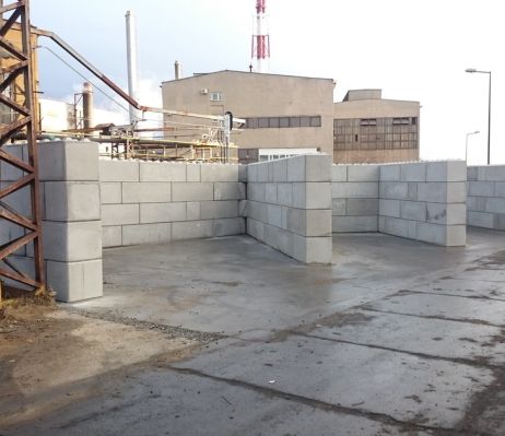 Blocco in calcestruzzo tipo Lego BetonBlok 80x40x40 cm