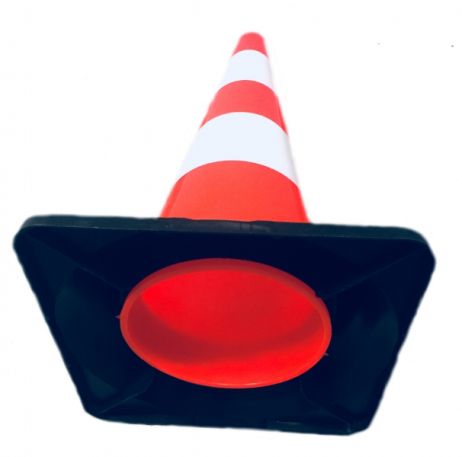 Cono stradale 500 mm in PE con base nera 0,64 kg