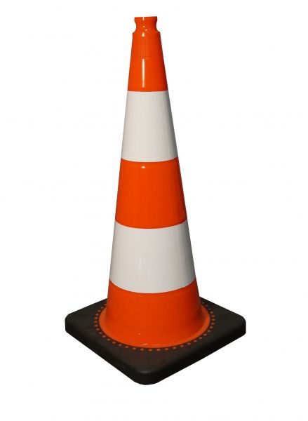 Cono stradale 750 mm PVC riciclato non rifrangente