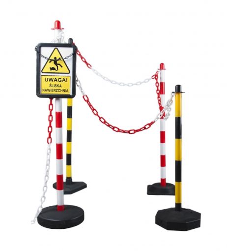 Catena segnaletica in plastica 6 mm - Marrone